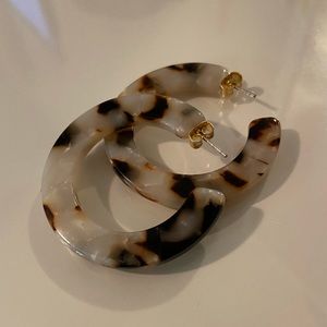 Madewell Acetate Hoop Earrings